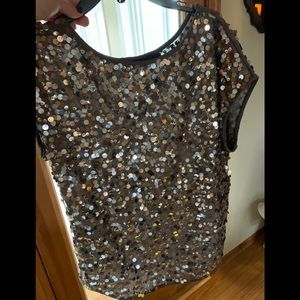 Holiday sequin top